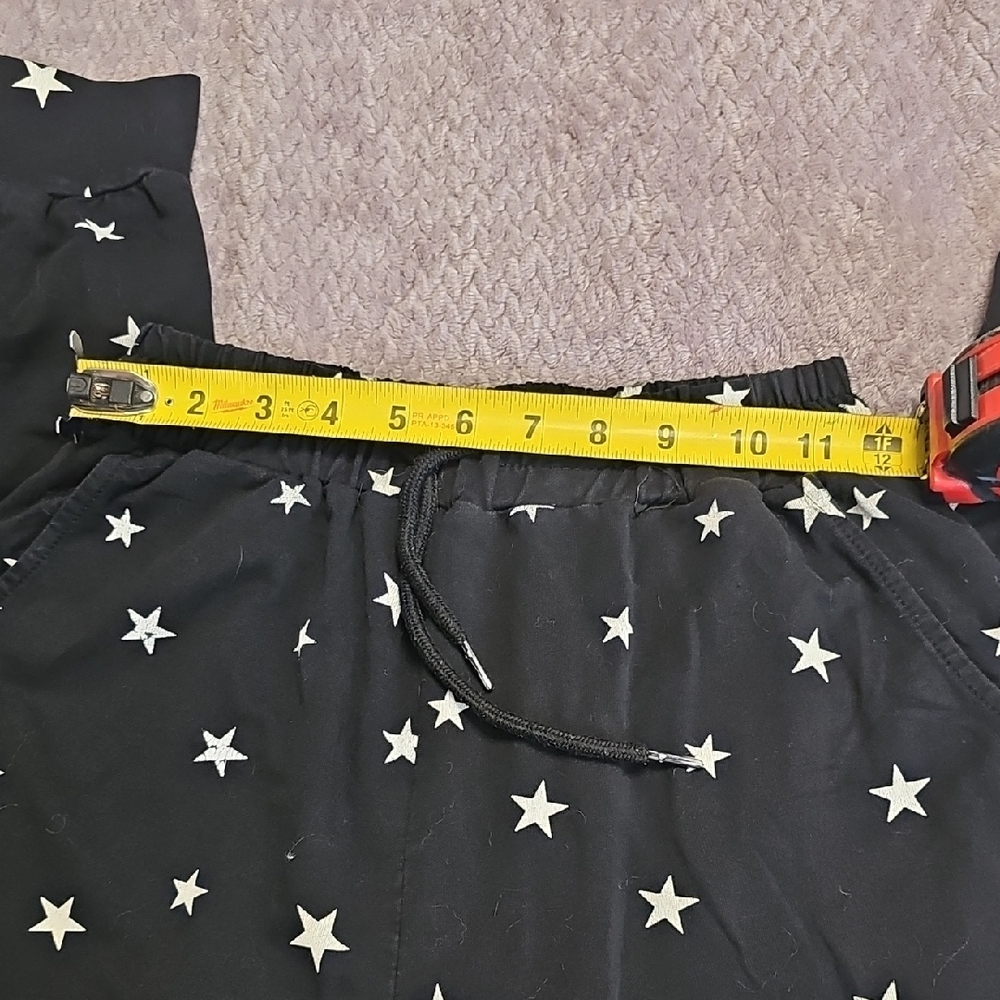 Black Star-Print Jogger Bottoms - Picture 2 of 5
